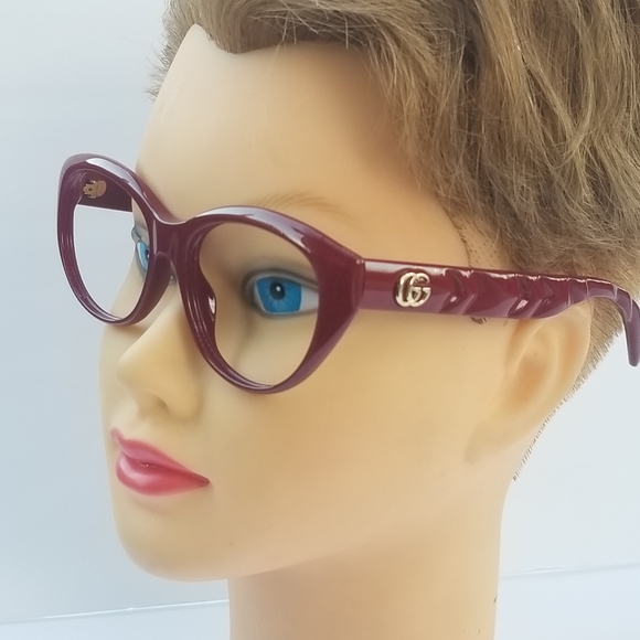 Stunning  Authentic Gucci  GG Marmont Red Eyeglasses Frames - Picture 10 of 16